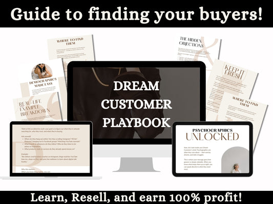 Dream Customer Playbook — Define & Find Your Perfect Buyer